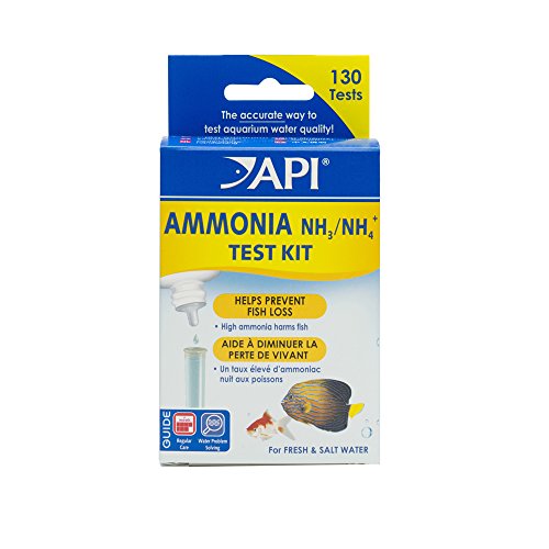API AMMONIA 130-Test gėlo ir sūraus vandens akvariumo vandens tyrimo rinkinys